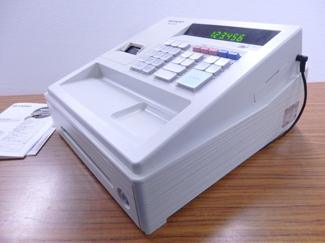 4120 綺麗 設定無料 XE-A147-W レジスター　8部門 インボイス