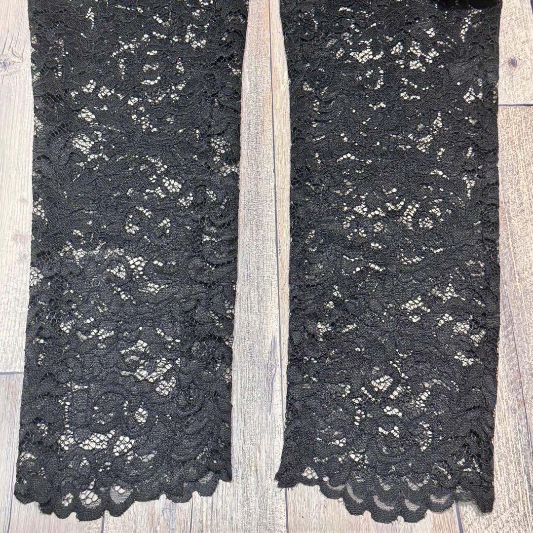 【FARFETCHタグ付き】PHILIPPPLEIN ハイウエスト レースパンツ