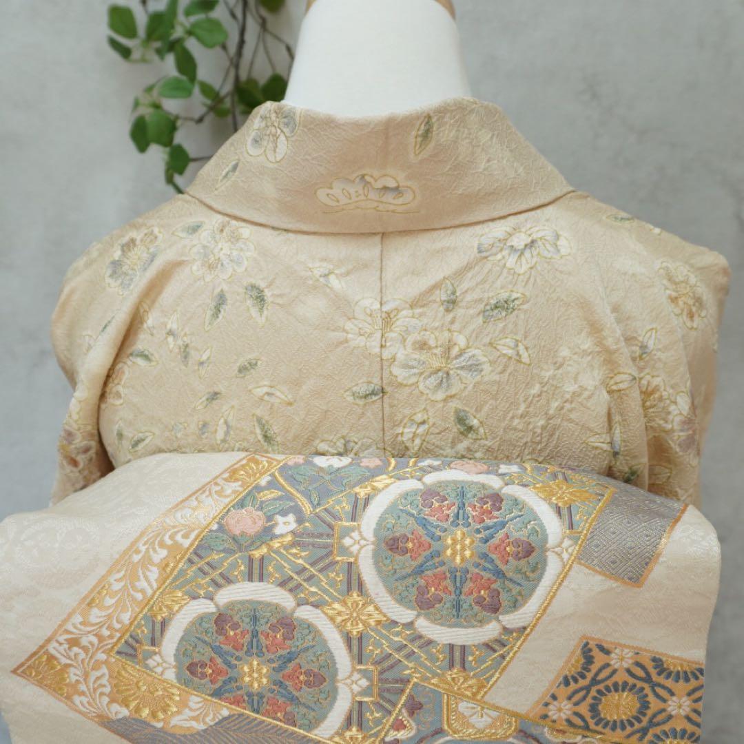 訪問着フルセット267▪︎ 正絹　卒業式　入学式【訪問着、袋帯、帯締め、帯揚げ】