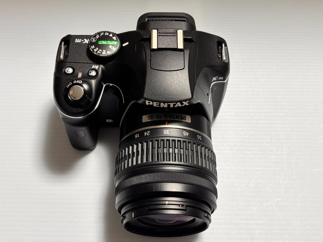 動作品 PENTAX K-m デジタル一眼レフカメラ 18-55mm レンズ付き