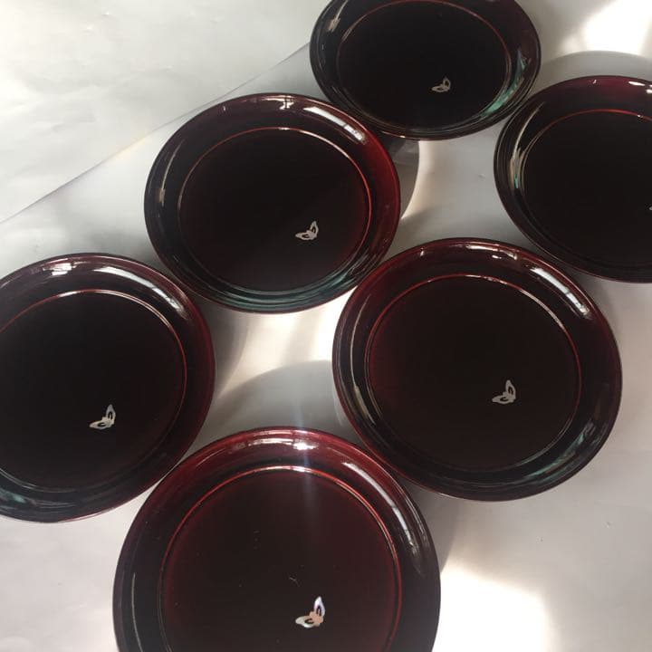 会津塗  漆器  キラキラ貝入り 全21皿  未開封/開封済 *