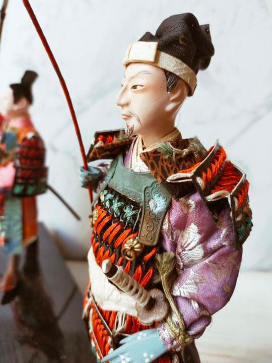 お値下げしました★五月人形大将人形　源頼朝　義経⭐︎希少⭐︎昭和初期骨董