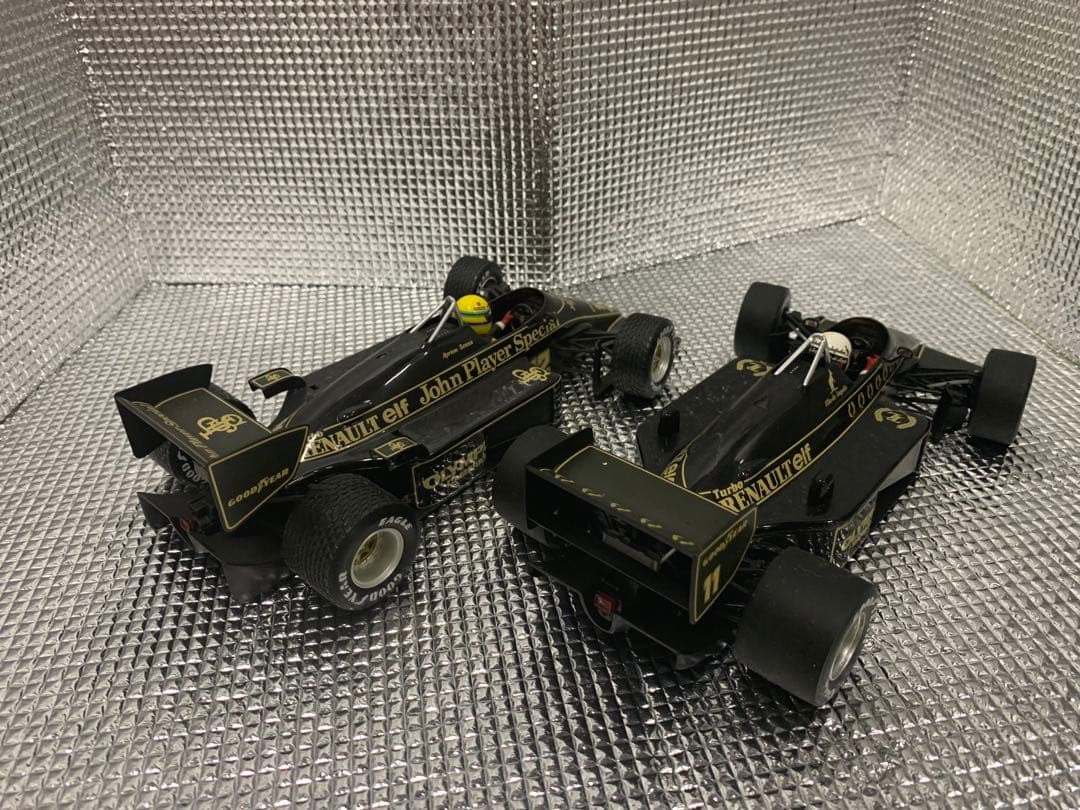 【F1ミニチャンプス　ロータスルノー97T A.セナ　アンジェリス　1/18】