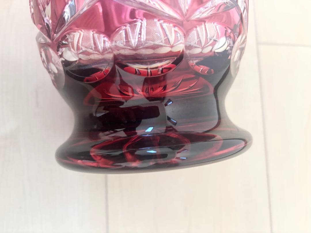 【美品】NACHTMANN BLEIKRISTALL 花瓶　フラワーベース 切子