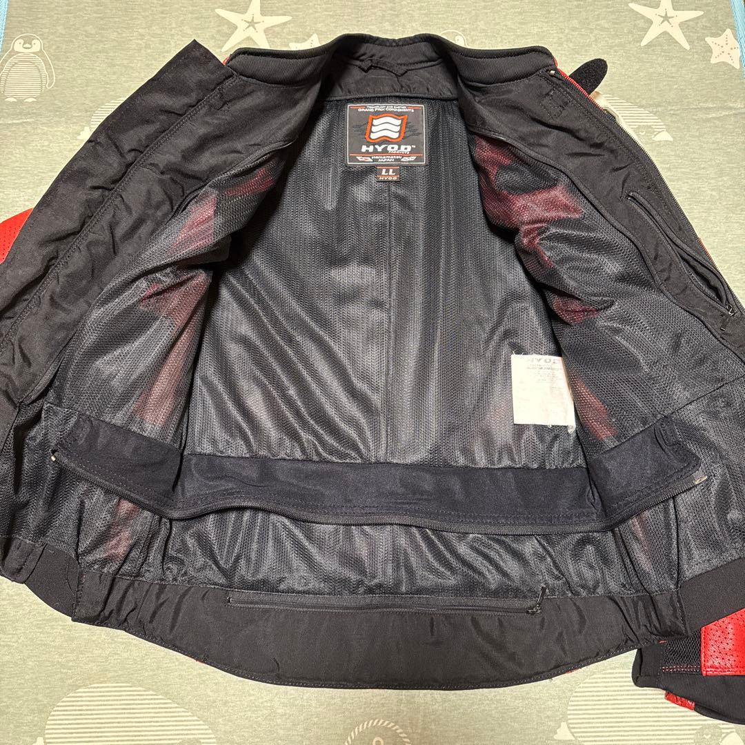 HYOD レザージャケット LLサイズ 赤／黒／白