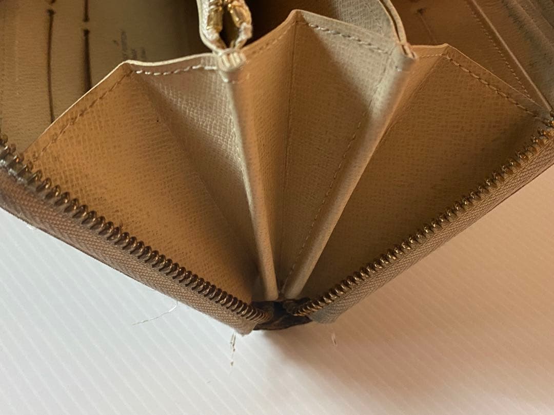 ヴィトン 財布 ジッピー アズール ダミエ ラウンドファスナー 長財布