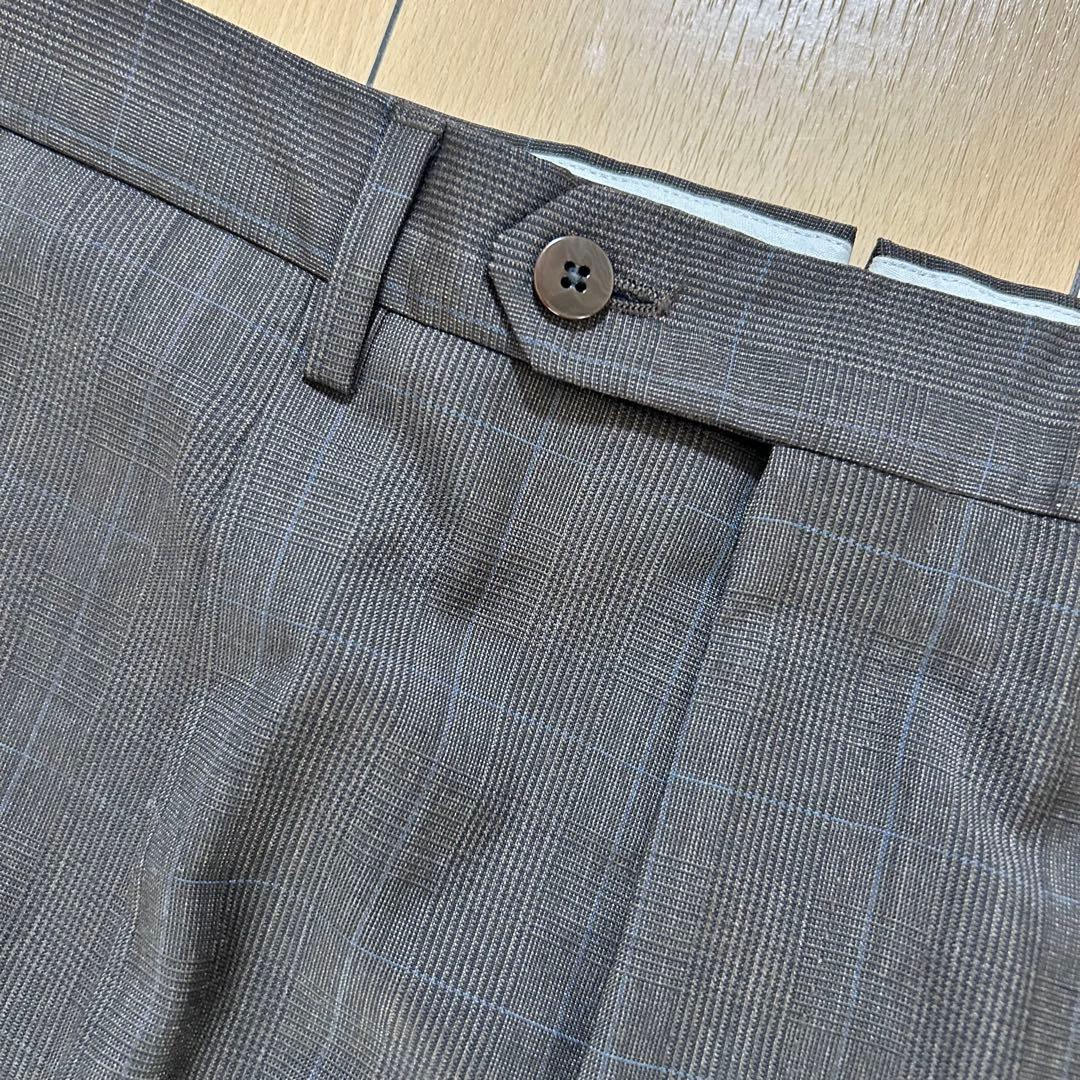 【used】beams f イタリア製 スーツ セットアップ ブラウン チェック