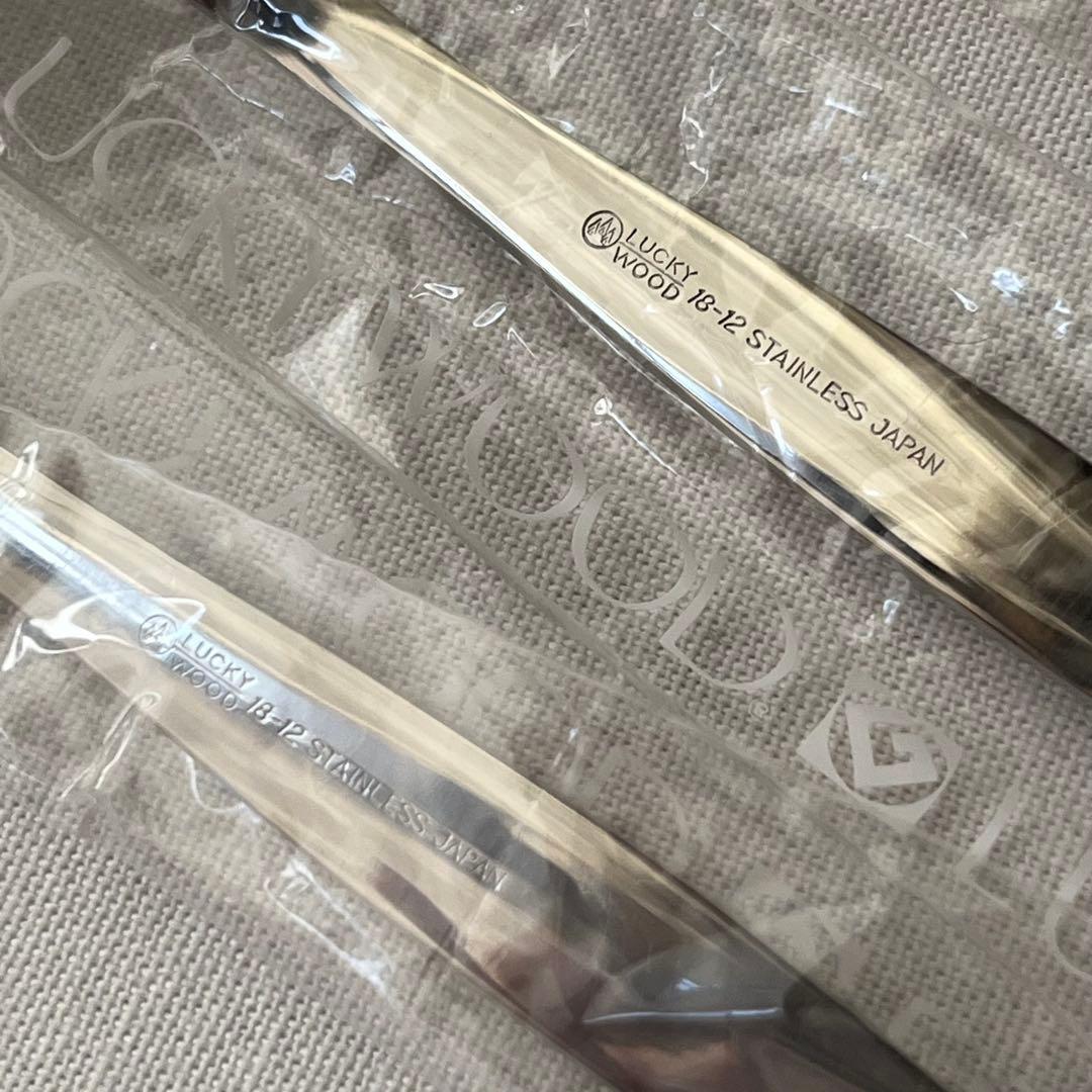 ラッキーウッド 18-12ステンレス ディナーカトラリーセット スプーン