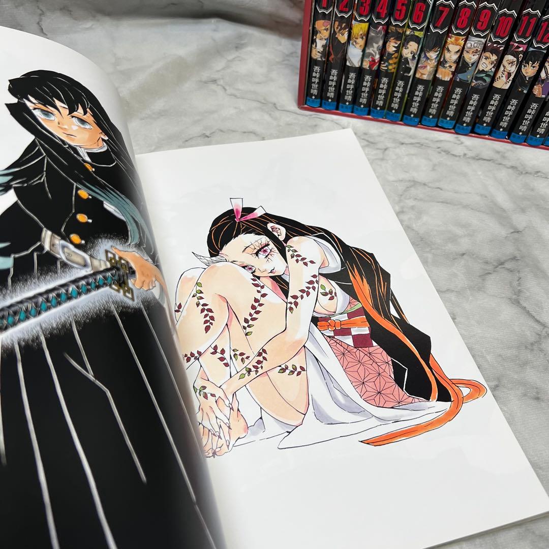 鬼滅の刃 全巻収納BOX 缶バッジ 煉獄零巻 画集 セット