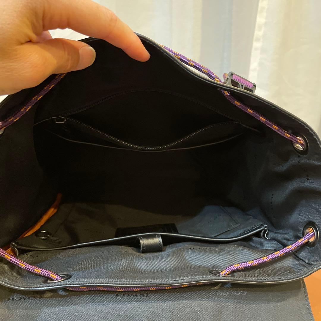 み*け様 COACH リュック・バックパック ブラウン・グリーン美品