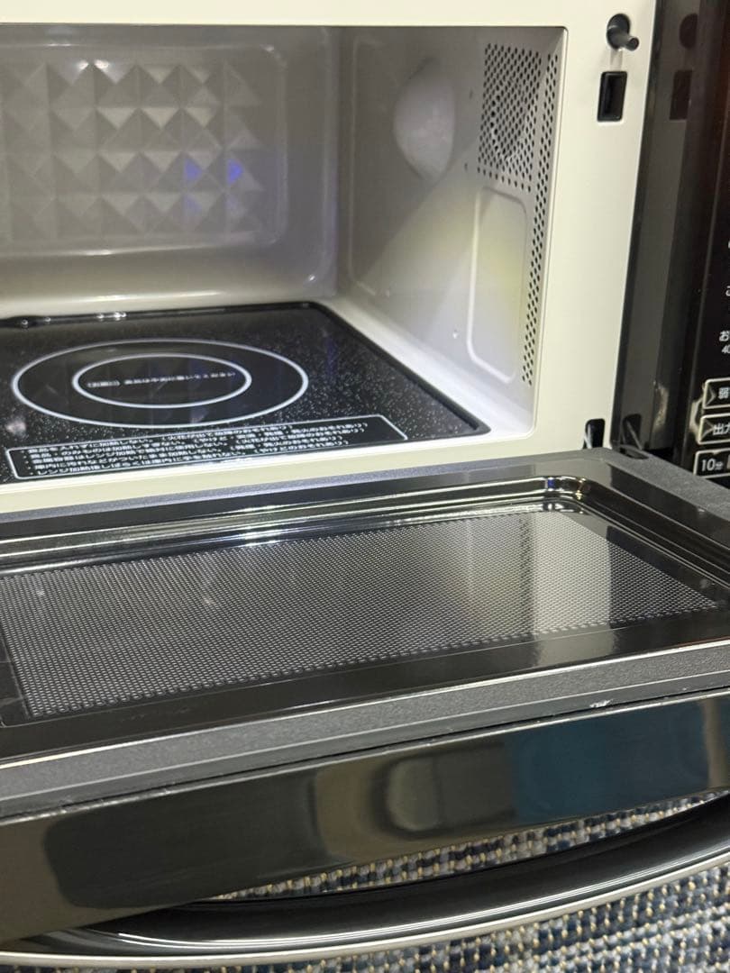 【洗浄消毒作業済】ニトリ　フラットテーブル　電子レンジ　EM-520X _BK