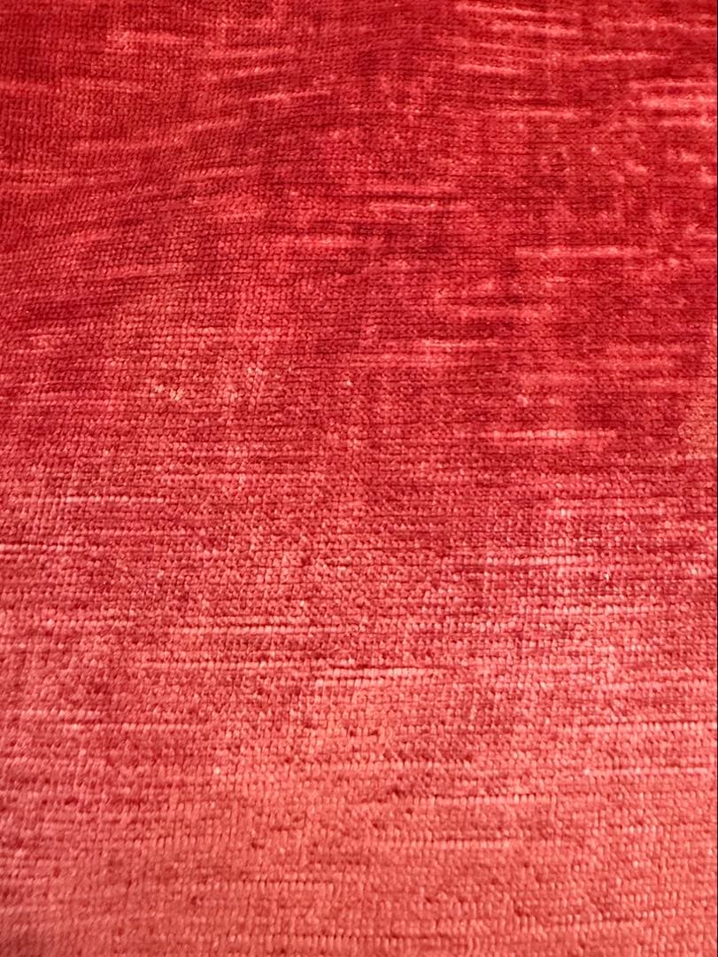 アンティーク 1人掛けソファ　レッド　ベルベット調 喫茶店レトロ　アームチェア