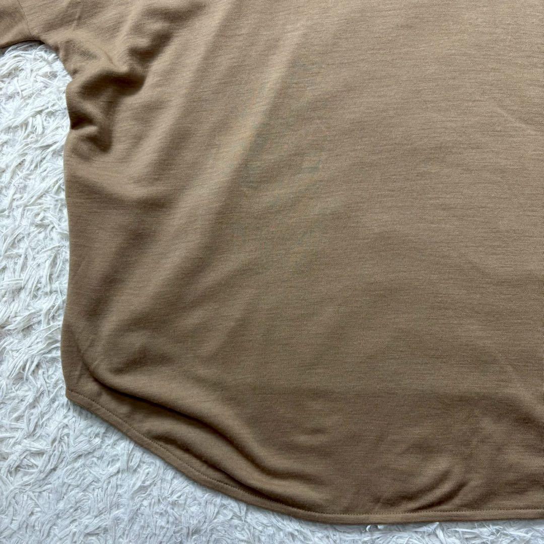 【美品】COGTHEBIGSMOKE ルーズハイネックトップ　茶色　22AW