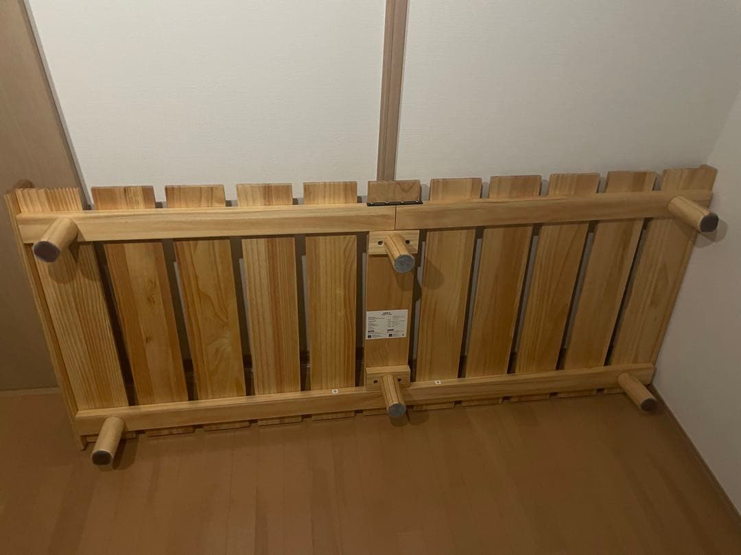 【梱包済】エムール　高さが変えられる すのこ ベッド 80×185cm