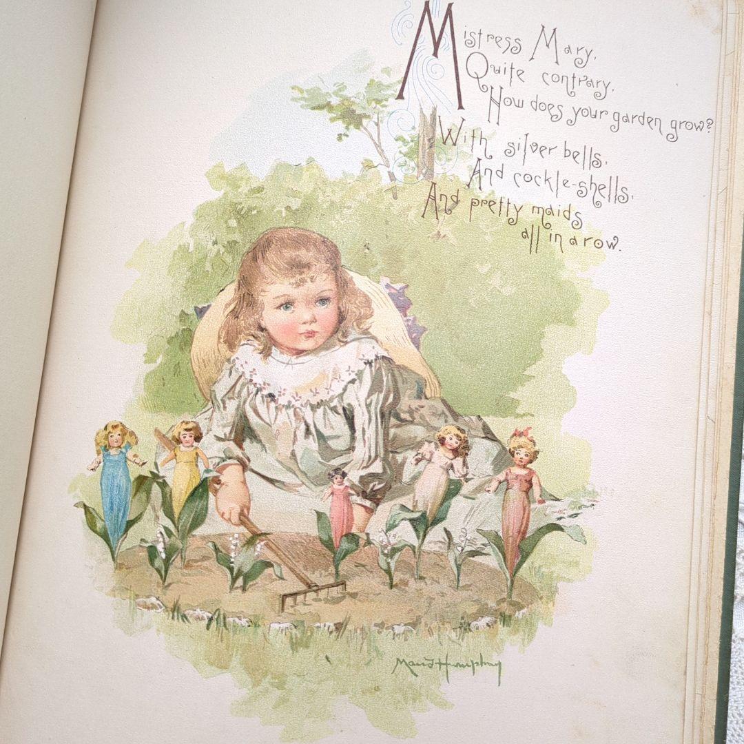超稀少1891アンティーク絵本 洋書 児童書 ヴィクトリアン モードハンフリー