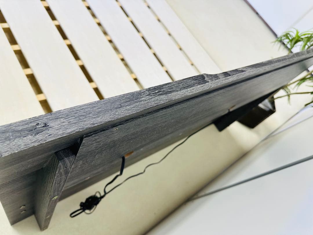 ダブルベッドマットレスフレーム LEDライト付き