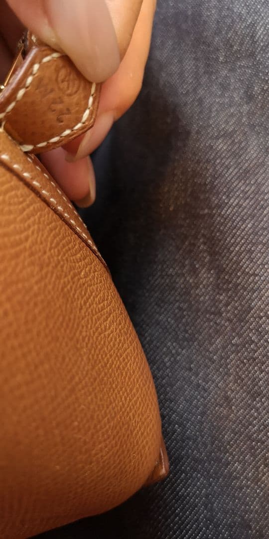 HERMES エルメス ゴビ PM ハンドバッグ ゴールド 正規品