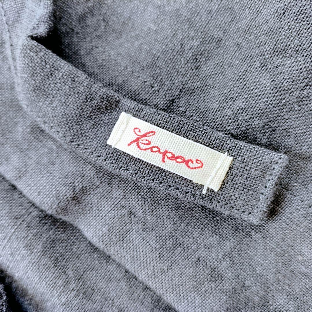 【新品タグ付き】Kapoc　カポック　割烹着　エプロン　リネン　麻