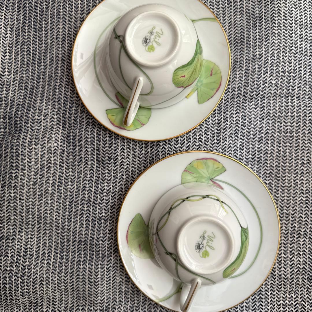 エルメス　ナイルの庭　ティポット　ティカップ2客セット