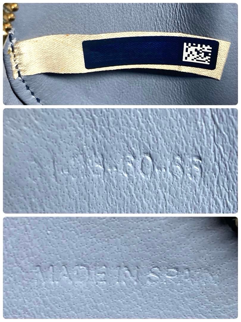 美品　クロエ　レザー　ラウンド　ケース　ミニポーチ　キーホルダー　箱付き