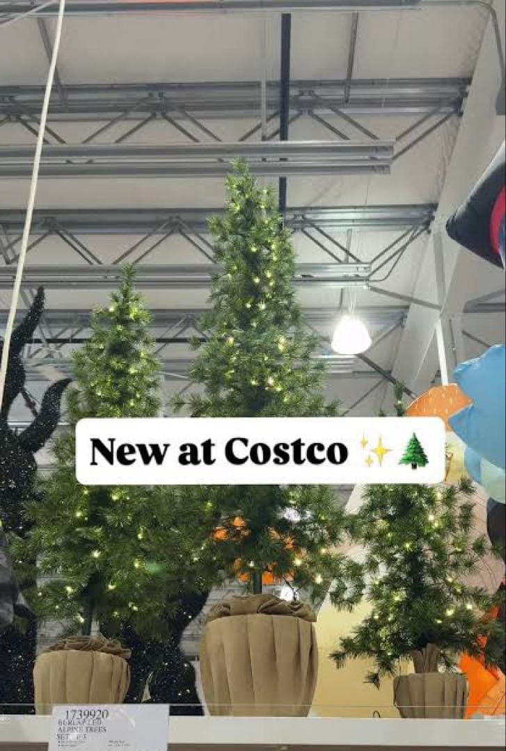 コストコ　人気完売商品　クリスマスツリー LED付アルパインツリー 3点セット