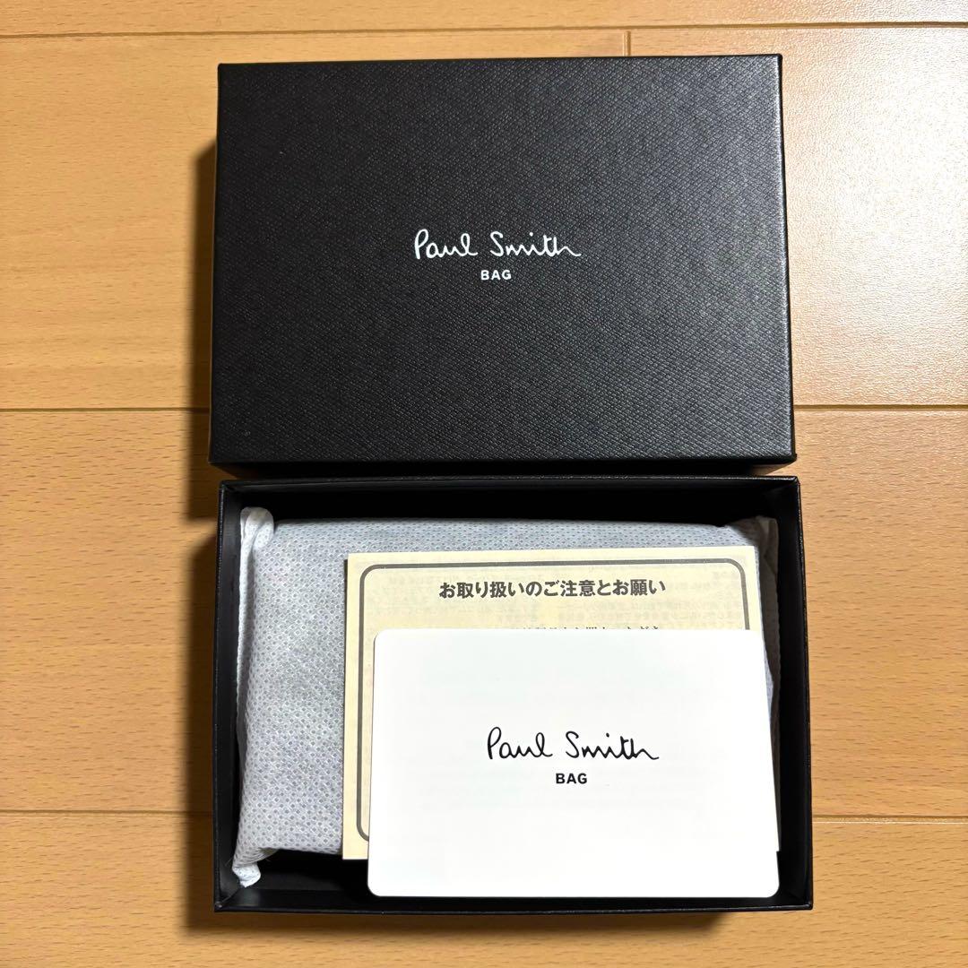 Paul Smith レア　高級ブライドルレザー　名刺入れ　ダークブラウン