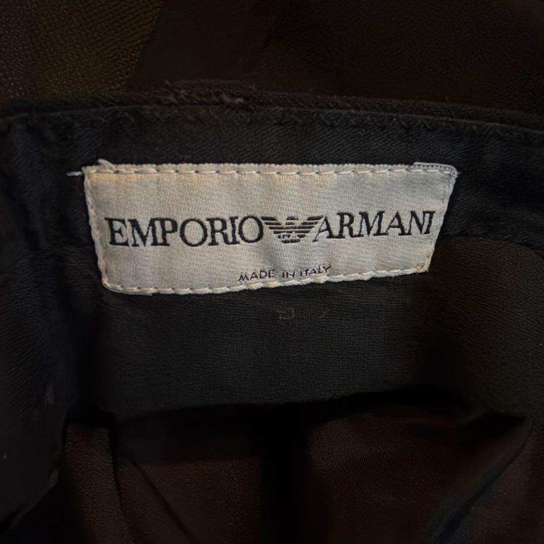 EMPORIO ARMANI 黒 シングルブレストスーツ52/50 カバー付き