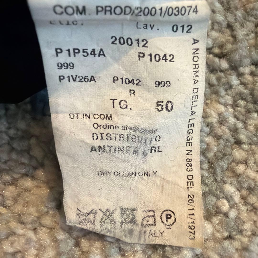 EMPORIO ARMANI 黒 シングルブレストスーツ52/50 カバー付き