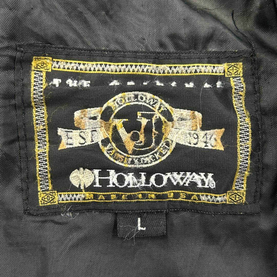 ぽ*ん様 USA製　HOLLOWAY　マウンテンデュー　企業　スタジャン　古着