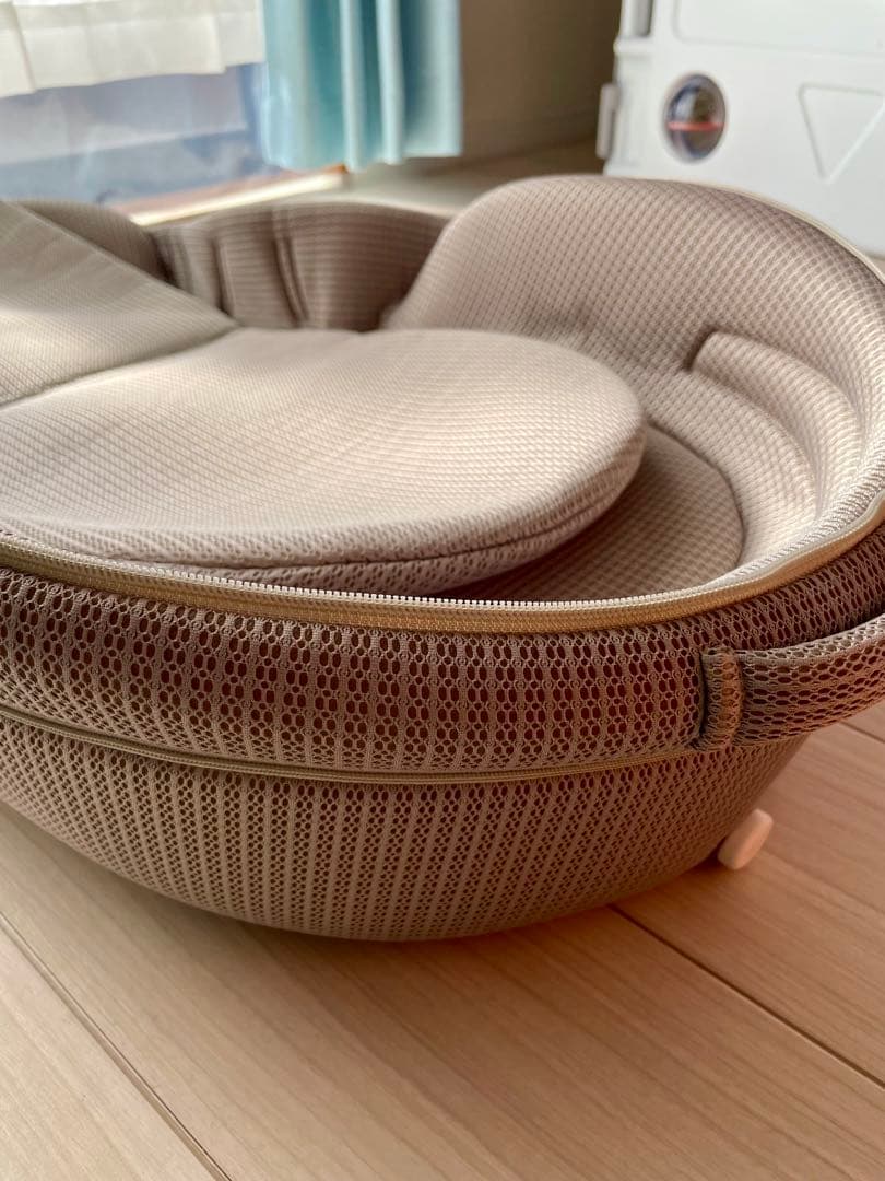 【美品】 ネオママイズム ベビーベッド ベビーインベッド グレー