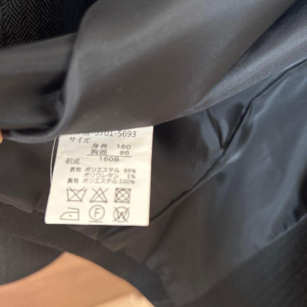 美品　JFA サムライブルー　スーツ　SAMURAI BLUE 160B　卒業式