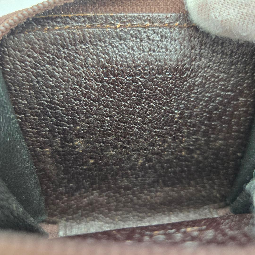 【美品】 GUCCI グッチ ケース 小銭入れ 財布 GG キャンバス 茶