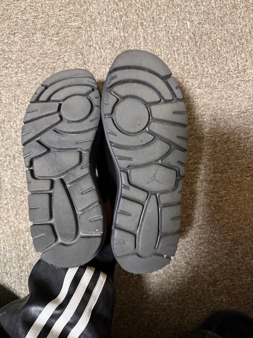 【24時間発送】NIKE エアジョーダン　ミュール　ブラック厚底ローファー