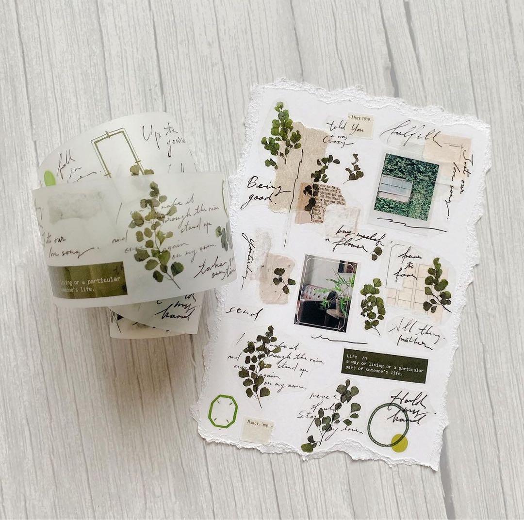 新品　Shiwu　Collage04〜07　PET霧面マスキングテープ　4本