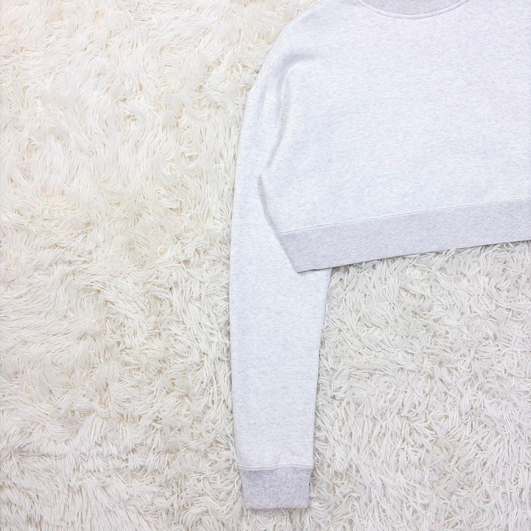 yo biotop cropped sweat shirt ホワイト