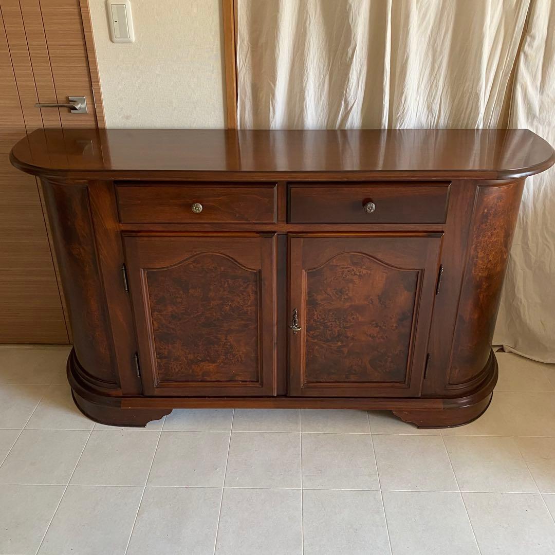 イタリア製　アンティーク　サイドボード　ヨーロピアン　キャビネット　モダン　象嵌