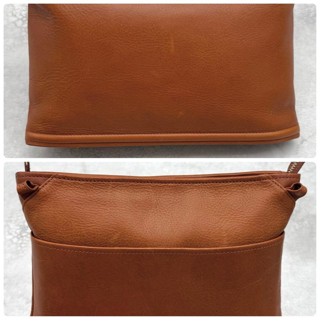 FIVE WOODS 2way ショルダーバッグ レザー 裏地ボア ブラウン