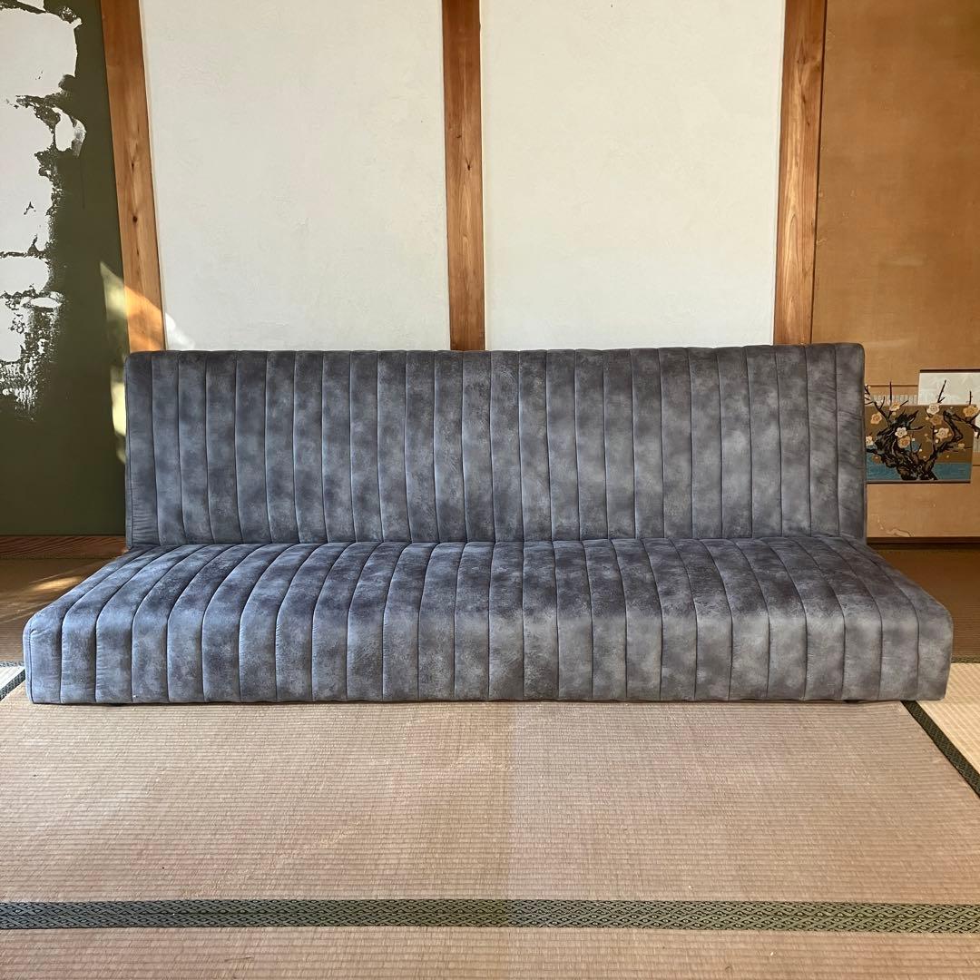 【香川手渡限定‼︎】未使用　ソファベッド　ロータイプ　＋脚付　3段階リクライニング