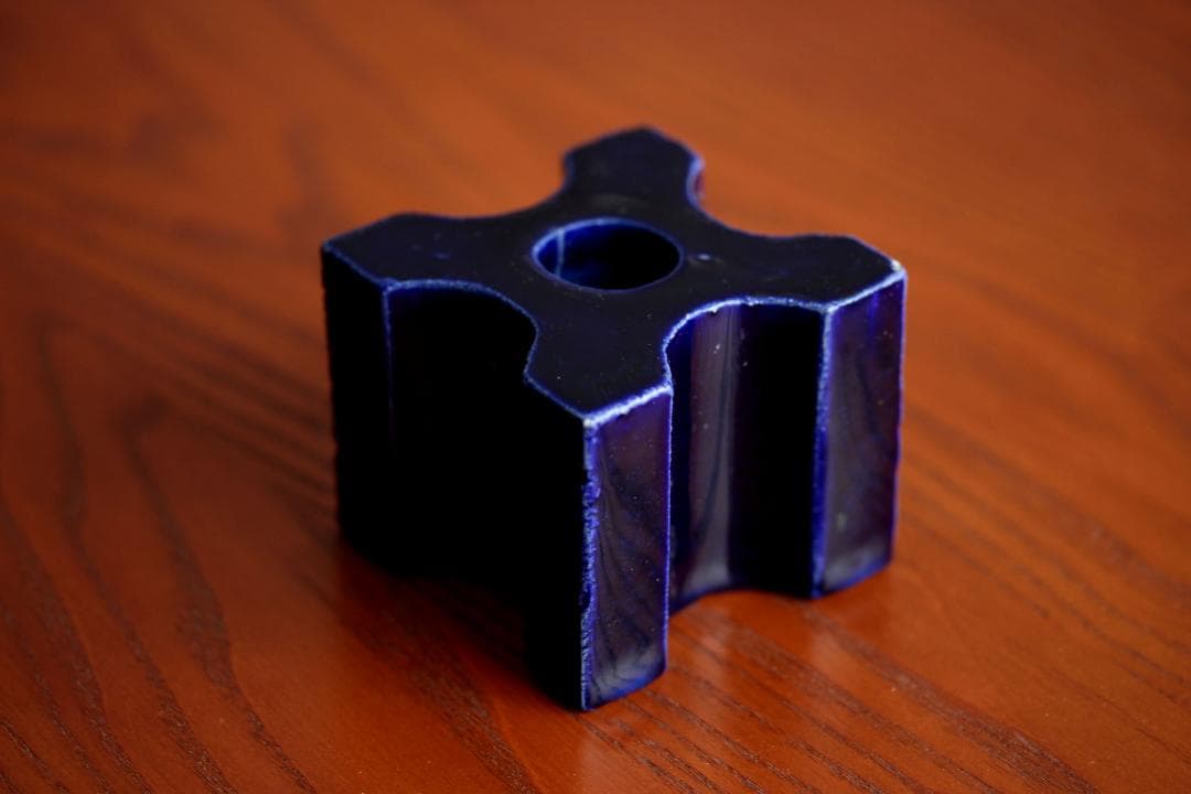 Lisa Larson リサラーソン キャンドルホルダー 紺2