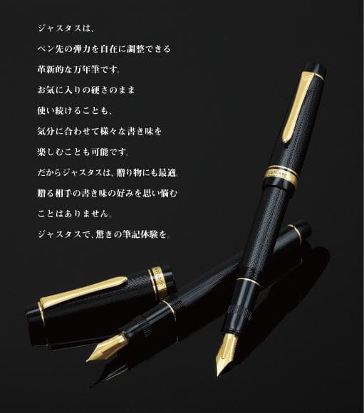 【新品】 パイロット 万年筆 ジャスタス95 ストライプブラック 細字 F SB