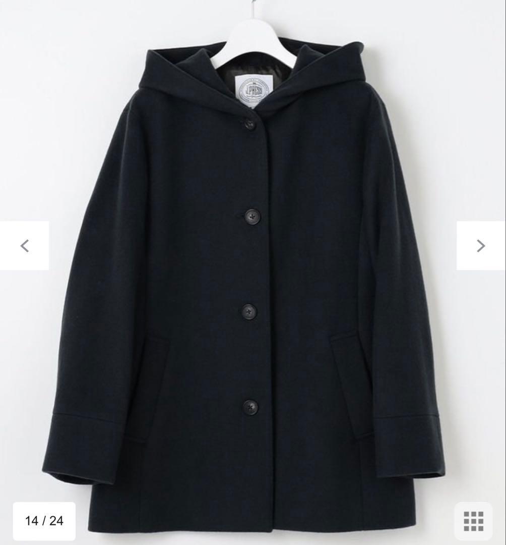 J.PRESS ショートビーバー フーデッド コート