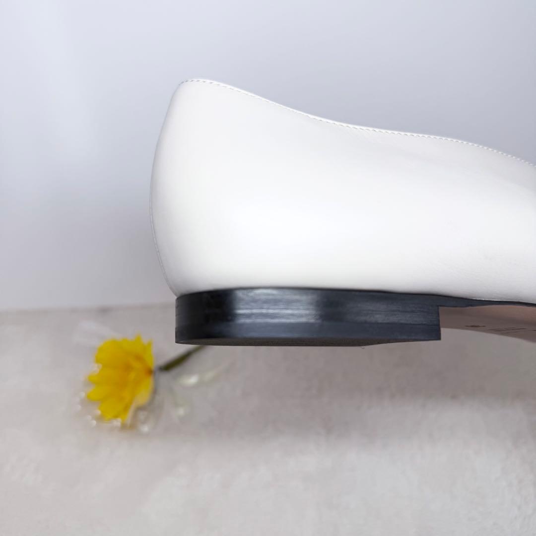 未使用級✨ペリーコ DAMA レザーフラットパンプス グレージュ 38