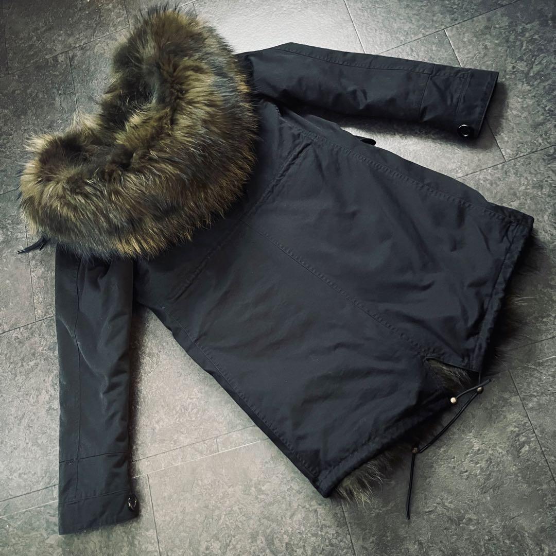 【激レア】 Maomaokong ボリュームファーフード付きモッズコート