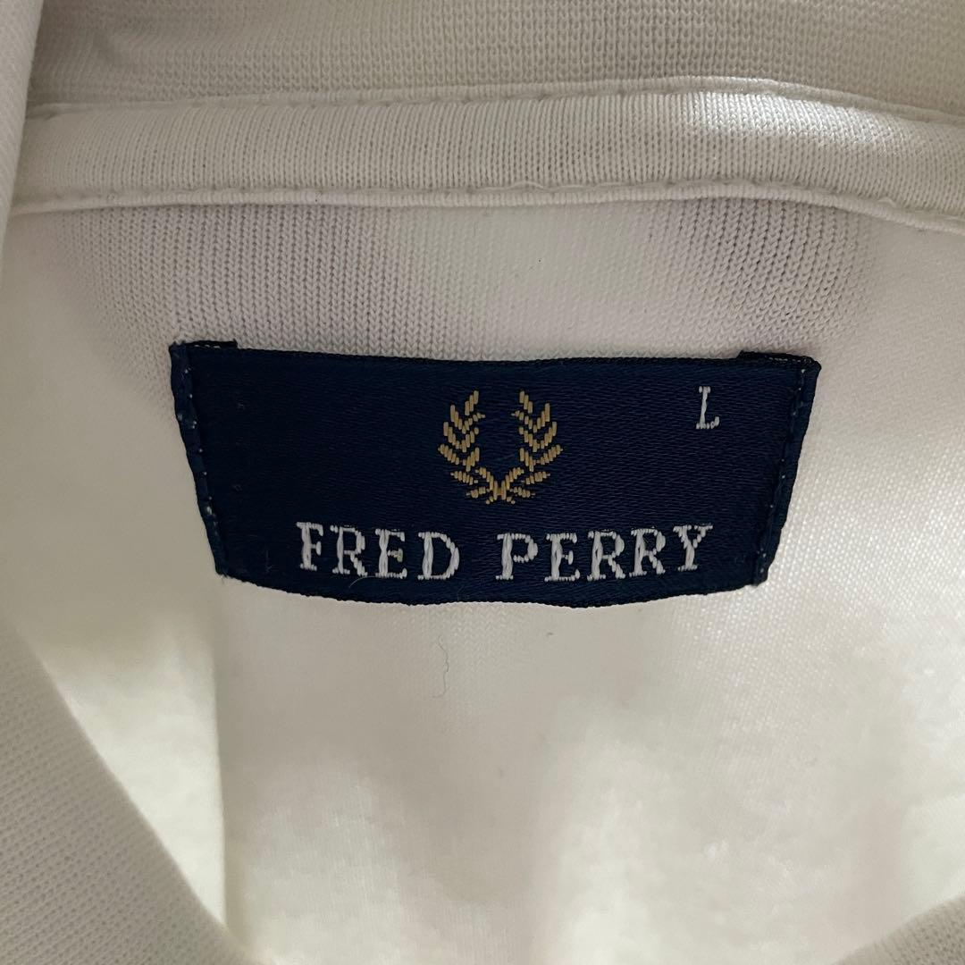 FREDPERRYフレッドペリートラックジャケットジャージブルゾン白ホワイト希少
