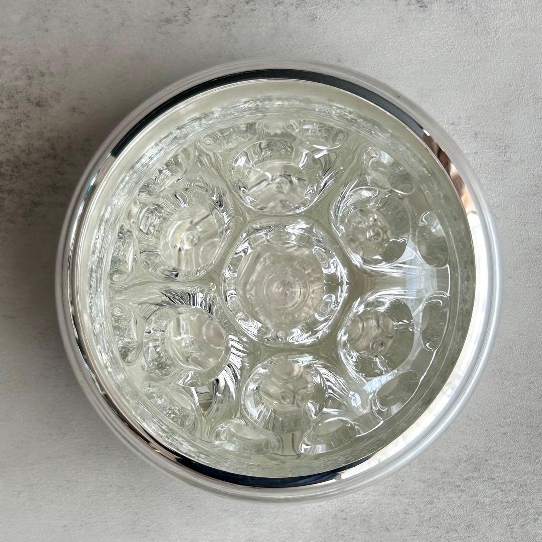 クリストフル＆VMC REIMS  花器　花瓶　フラワーベース　シルバー、ガラス