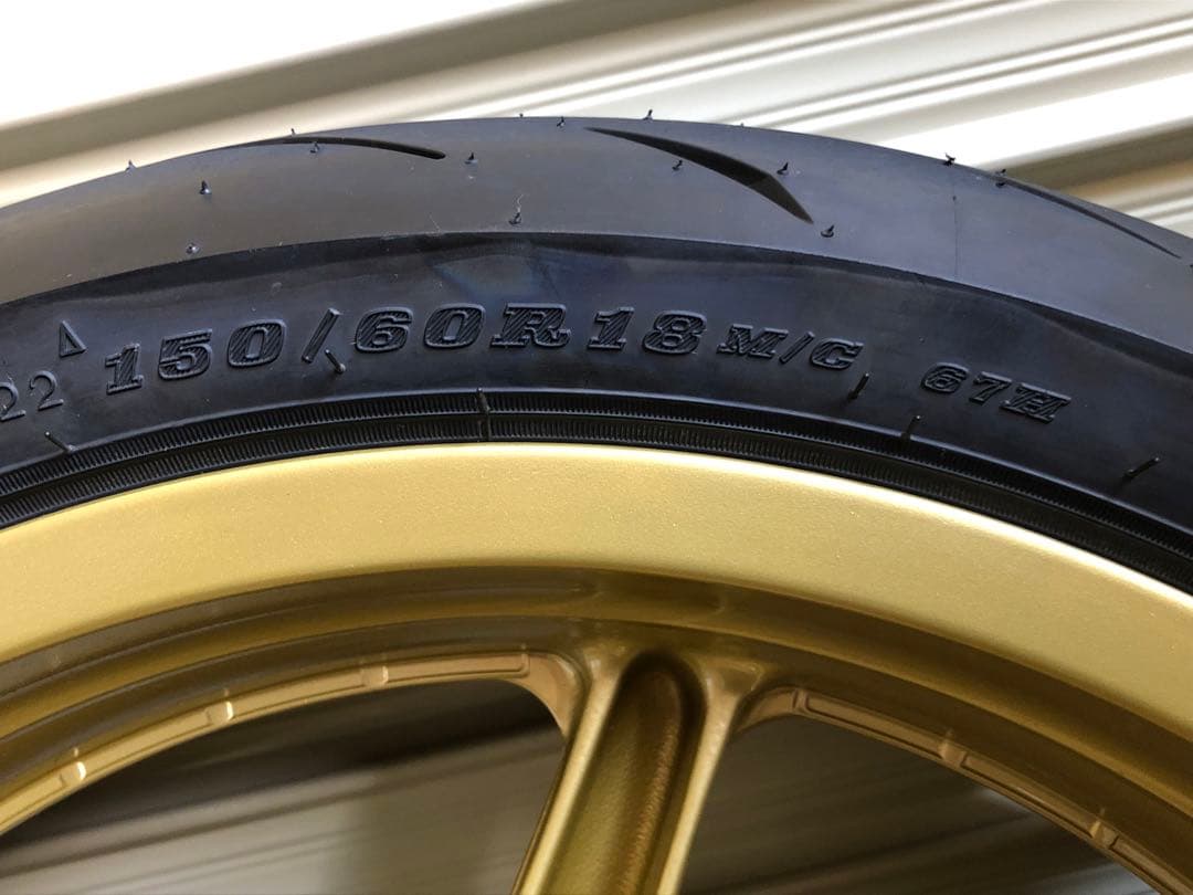 引き取り限定 NSR250R MAGTEKホイール前後セット、ダンロップQ5A