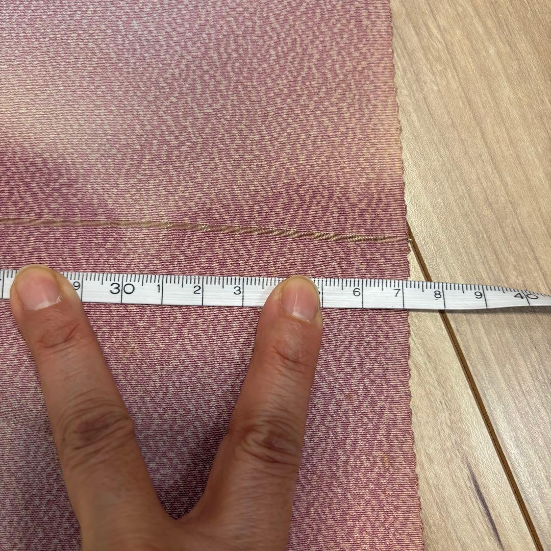 未使用　正絹　反物　着物　和装　小紋　丹後縮緬　縮緬　紫　青紫　78000円の品