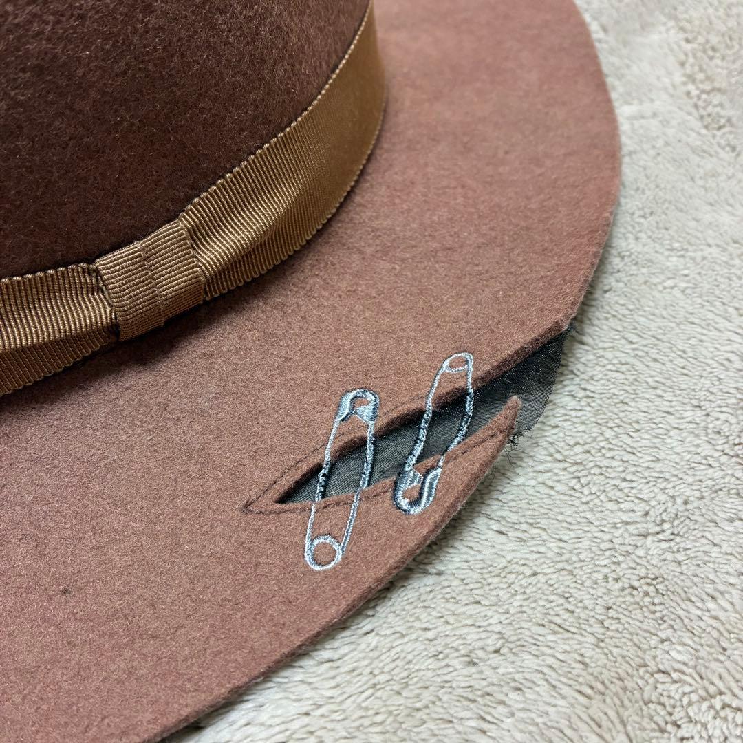 NAKID by G.V.G.V.ウールハット 安全ピンデザイン 2点セット