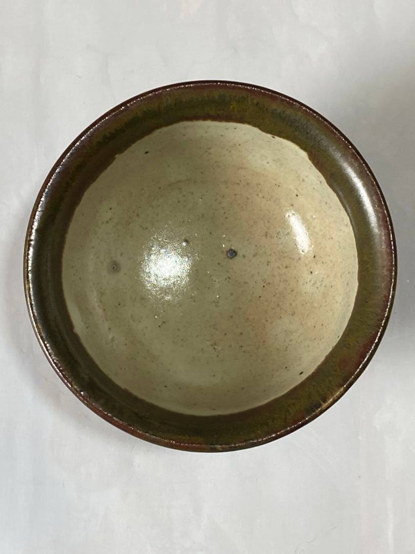 ♦民藝 ぐい呑み 益子焼 濱田庄司 柿釉 酒器 昭和時代初期 古美術 骨董品