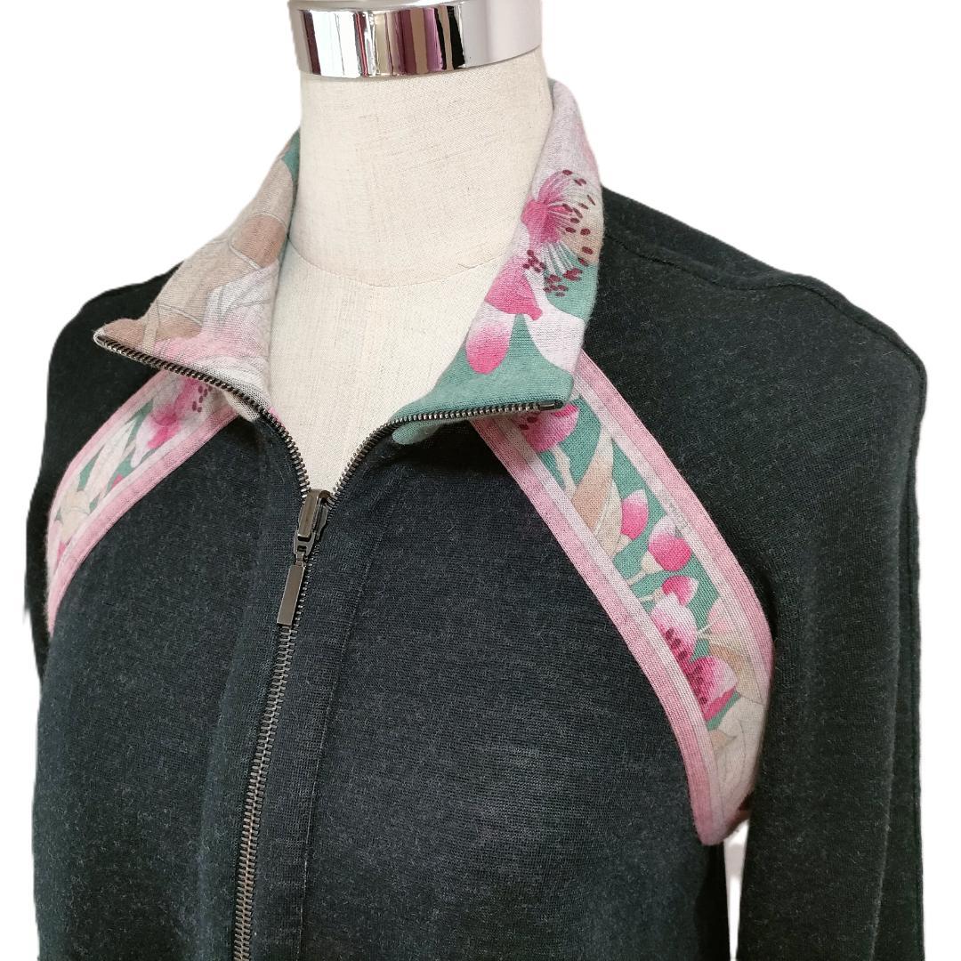 新品　大きいサイズ　レオナール　ワンピース　ライン 両面着用　40～42